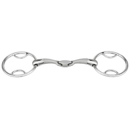 Bit 2 ringen Sprenger Satinox met dubbel gebroken mondstuk