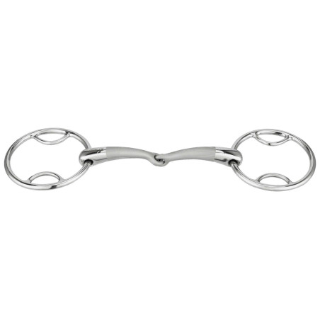 Gebroken bit met 2 Sprenger Satinox ringen