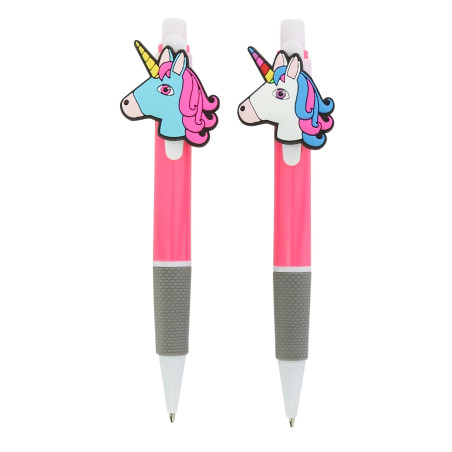 2 eenhoornpennen Equi-Kids roze