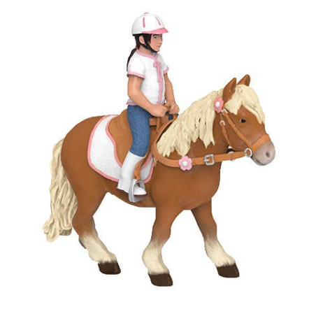 Beeldje Het kind ruiter Papo