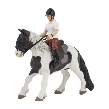 Beeldje Gezadeld en Opgetuigd Paard Papo