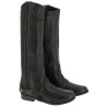 Mini-chaps Equithème leer - Zwart