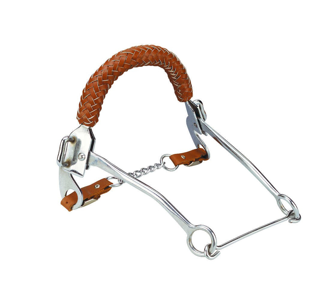 Hackamore Gevlochten Leren Neusriem Feeling