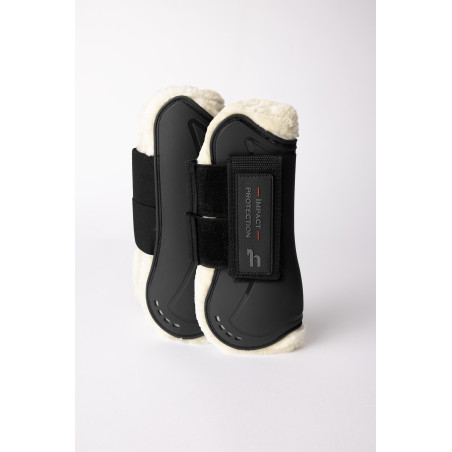 Horze Armour Airflow peesbeschermers met imitatiebont