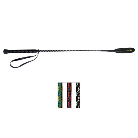 Tweekleurige synthetische Daslö zweep