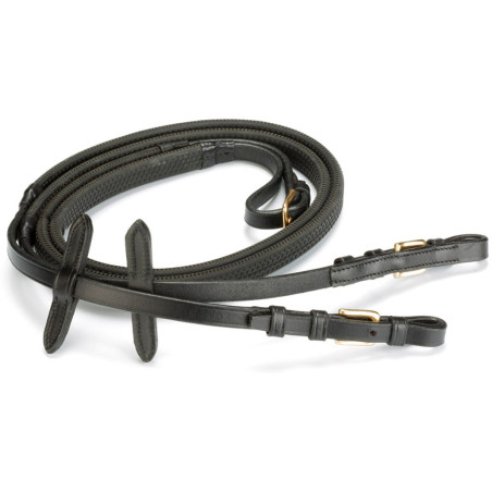 Daslö teugels van rubber met roestvrijstalen gespen
