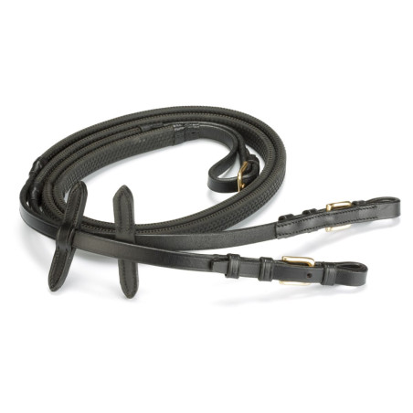 Daslö teugels van rubber met roestvrijstalen gespen pony