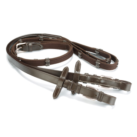 Daslö teugels in canvas met messing gespen pony