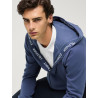 Tommy Hilfiger Equestrian Ventura heren zip hoodie - Verbleekt indigo