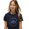 T-shirt met korte mouwen Tommy Hilfiger Equestrian Pasadena Young Rider - Woestijnlucht
