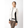 Ultra-lichte mouwloze paardrijbodywarmer B Vertigo Sia dames - Grijs moonbeam
