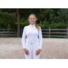 Dames poloshirt met lange mouwen Le Sabotier Ysance - Wit