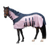 HKM Comfort Rain vliegendeken - Donkerblauw / roze