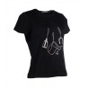 T-shirt HKM Elements dames met korte mouwen - Zwart