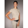 T-shirt Lauria Garrelli Limone met korte mouwen voor dames - Grijs / beige
