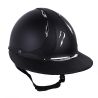 Antares Origin Galaxy-helm met Eclipse-klep - Zwart / zwart leer