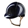 Kep Smart-helm Nova metaal gepolijst beige kinriem - Blauw