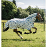 Vliegendeken Horseware Amigo Bug Rug XL Plus - Libellenmotief / zilver / blauw / salie