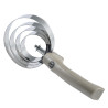 Ronde metalen rosborstel met handvat Imperial Riding - Licht metallic olijfkleur