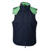 Omkeerbaar HKM Maui bodywarmer voor kinderen - Donkerblauw / groen