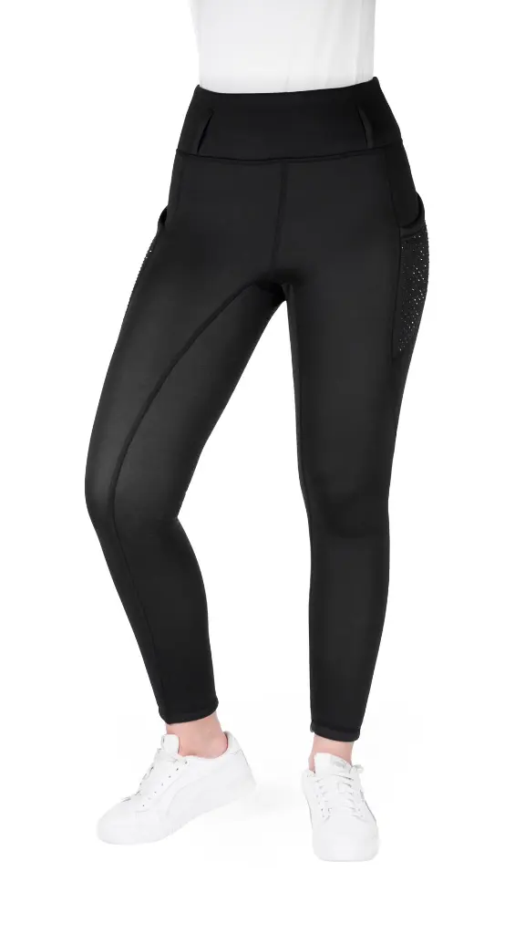 Legging Je t'aime Equithème Neva kind Zwart