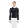 Wedstrijdpolo Teresa Ego7 dames met lange mouwen - Marine