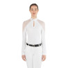 Wedstrijdpolo Teresa Ego7 dames met lange mouwen - Wit