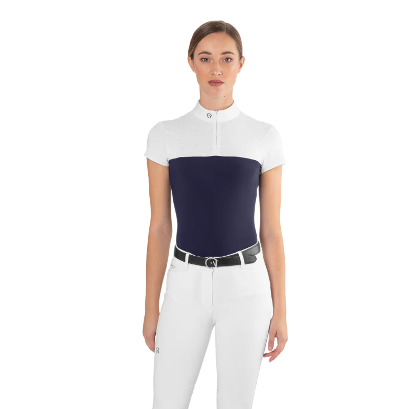 Ego7 mesh wedstrijdpolo met korte mouwen voor dames Marine Marineblauw Ego7 mesh wedstrijdpolo met korte mouwen voor dames Marine Marineblauw