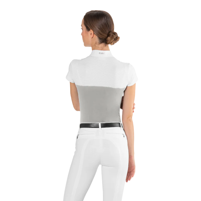 Ego7 mesh wedstrijdpolo met korte mouwen voor dames Wit