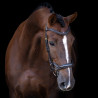 Hoofdstel Imperial Riding met lage ergonomische gecombineerde neusriem - Bruin
