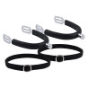 Kinder-sporen Imperial Riding Basic 15 mm met siliconen coating - Zilver