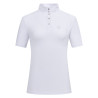 Imperial Riding Basic glam wedstrijdpolo met korte mouwen voor dames - Wit