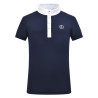 Wedstrijdpolo met korte mouwen Imperial Riding Basic Kids - Marine