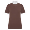Dames wedstrijdshirt met korte mouwen Imperial Riding Shines polo - Chocolade