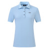 HV Polo Norah dames poloshirt met korte mouwen - Poederblauw