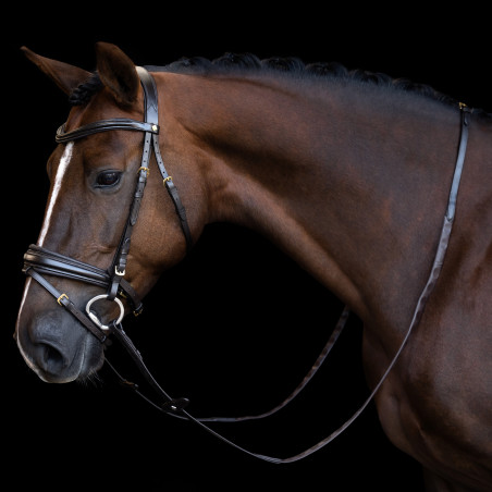 Imperial Riding rubberen teugels met duimmarkering