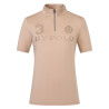 Korte mouwentechnische top HV Polo Favourite dames - Champagne