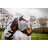 Vliegenmasker Horseware Mio zonder oren - Maanlichtgrijs / marineblauw