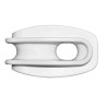 Eivormige isolator van polyamide voor AKO staaldraad - Wit