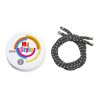 Casco My Style gestreepte biezenkit - Donkergrijs