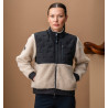 Horseware AA Lorenza damesfleece met rits - Zand / zwart