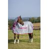 Bucas Buzz-Off Rain vliegen deken met halsdeel - Blauw Blossom