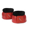 Zwarte schapenvacht springschoenen Arma Shires - Rood