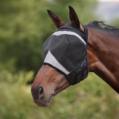 Shires FlyGuard Pro fijnmazig anti-vliegenmasker met oorsluiting