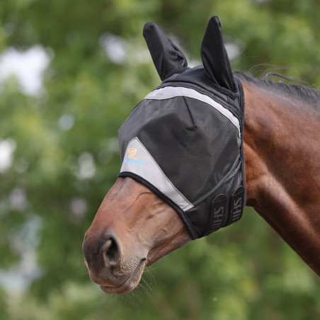 Shires FlyGuard Pro fijnmazig anti-vliegenmasker met oren