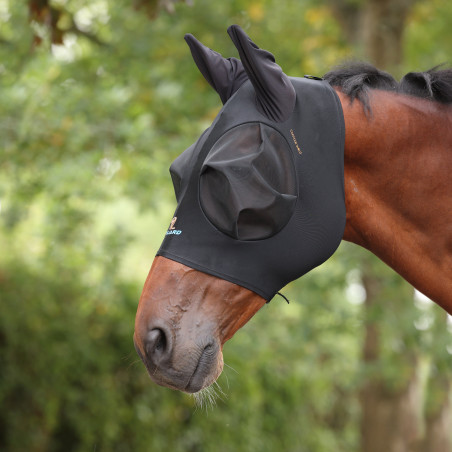 Rekbaar anti-vliegenmasker Shires FlyGuard Pro met oren