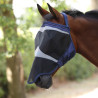 Shires FlyGuard Pro fijnmazig anti-vliegenmasker zonder oren met neus - Marine