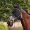 Shires FlyGuard Pro Air Motion vliegenmasker met oren en franjes - Kaki