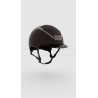 Kask Dogma Pure Shine helm met lichtbruine kinriem - Espressobruin