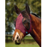 Weatherbeeta ComFiTec Deluxe Stretch anti-vliegenmasker met oren - Bordeaux / zwart